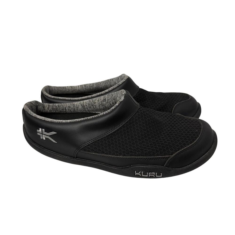 Kuru Draft Shoes Men's Size 10.5 Black Slip On Mules Comfort Slippers